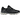 Asics Gel-NYC Black Black baskets vue latérale en mesh noir et daim, dotées de la technologie Gel visible sur la semelle intermédiaire noire