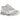 Asics Gel-NYC Cream Grey baskets vue latérale avec mesh crème, renforts en daim gris et semelle emblématique offrant un amorti confortable.