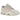 Asics Gel-NYC Oatmeal Bisque baskets vue de profil avec empeigne en mesh et daim beige, semelle intermédiaire crème et logo Asics visible