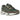 Asics Gel-NYC Grove Olive Canvas baskets vue latérale avec empeigne en maille olive, détails en suède, accents sombres et semelle robuste.