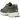 Asics Gel-NYC Grove Olive Canvas baskets vue latérale avec panneaux en textile et daim vert olive ainsi que la semelle Gel emblématique