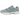 Asics Gel-NYC Dolphin Grey Fjord Grey baskets vue latérale élégante, mettant en valeur les nuances de gris, les panneaux en daim et la semelle.