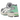 Asics Gel-Kayano 14 Silver Lime baskets vue latérale avec empeigne en mesh argenté, détails vert citron et semelle gel pour un amorti optimal