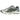 Asics Gel-Kayano 14 Soft Yellow Asics Blue baskets en vue latérale, présentant une empeigne en mesh jaune, des détails bleus et une semelle amortissante.