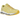 Baskets Asics Gel-Kayano 20 Banana Cream Chrome Yellow en vue latérale avec une tige en mesh jaune clair et des détails chromés