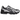 Asics Gel-Kayano 12.1 Black Pure Silver baskets en vue latérale avec des détails argentés, une empeigne en maille noire et une semelle robuste