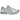 Asics Gel-Kayano 12.1 Silver Green baskets vue latérale avec des détails argentés métalliques, des teintes vertes et une semelle extérieure détaillée