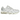 Asics Gel-Nimbus 10.1 White Pure Silver baskets profil latéral avec tige en maille blanche, détails argentés, logo Asics et semelle amortissante