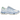 Asics Gel-NYC Airy Blue Stone Wash baskets vue en angle avec empeigne en mesh et daim bleu et semelle à technologie Gel