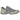Asics Gel-Ventx Clay Grey Dried Leaf Green baskets vue latérale montrant l'empeigne en mesh gris, les détails verts et la structure robuste de la semelle