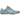ASICS Hypersync Slate Blue Storm Cloud baskets en vue laterale avec une tige en mesh bleu et semelle blanche