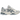 ASICS Gel-NYC 2.0 Lake Grey Piedmont Grey baskets de profil avec une tige en mesh gris, des empiècements et des lacets