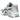 Asics Gel-Kayano 14 JJJJound White Blue baskets vue latérale avec empeigne blanche, logo bleu sur le talon et semelle amortissante GEL