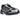Asics Gel-1130 Holiday Pack Black Pure Silver baskets vue latérale avec empeigne noire, détails argentés et semelle intermédiaire classique