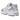 Asics Gel-1130 White Cosmos baskets vue latérale avec empeigne en mesh blanc, détails argentés, nuances crème et logo Asics emblématique.