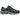 Asics Gel-NYC Graphite Grey Black (GS) baskets en vue latérale avec superpositions en daim gris, empeigne en mesh noir et semelle intermédiaire blanche