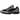 ASICS Gel-NYC Black Cement Grey baskets en profil latéral avec une tige en mesh noir et des détails gris