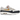 Nike Air Max 1 Olympic baskets en profil latéral avec une bande rouge, une empeigne en mesh blanc et des détails dorés
