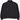 Carhartt WIP Stanton Jacket Black / Black baskets vue de face avec toile de coton noire, fermeture éclair et col