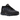 Nike Air Max Dn8 Black Thunder Blue baskets de profil avec une empeigne noire et des touches bleues