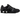 Nike Shox NZ Black baskets de profil avec une tige noire, une semelle intermédiaire blanche et les colonnes amortissantes emblématiques