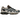 ASICS Gel-Quantum Kinetic Oatmeal Dark Taupe baskets en profil lateral avec une tige en mesh beige et des accents marron