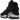 Jordan 8 Retro Chrome baskets dans une vue latérale inclinée avec une tige en nubuck noir et des détails gris