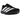 Adidas Adizero Evo SL Black White baskets en profil latéral avec une tige noire, des détails blancs et des lacets