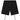 Short Fear of God Essentials Sweatshort Stretch Limo vu de face en mélange de coton noir avec taille élastique et logo discret sur la cuisse.
