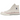 Converse Chuck Taylor All Star 70 Hi Parchment baskets en vue laterale avec tige en toile beige clair, semelle en caoutchouc et logo
