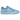New Balance 0.01 MSFTSrep Washed Blue baskets de profil latéral avec des nuances bleues délavées et des lacets blancs