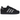 Adidas Superstar II Rhinestone Black Silver baskets en vue latérale avec une tige noire, des détails argentés et des lacets