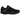 Nike Zoom Vomero 5 Black Patent baskets en vue sous angle avec cuir verni noir, tige en mesh et lacets assortis