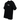 Stussy Fuzzy Dice Tee Black baskets vue de face d'un t-shirt noir avec graphique blanc de dés et logo Stussy imprimé sur la poitrine