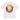 Stussy Sunset Tee White baskets t-shirt vue de face avec imprimé coucher de soleil graphique et logo jaune, orange et noir sur fond blanc