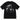 Stussy Cherries Tee Black baskets vue de face d'un t-shirt noir avec logo Stussy blanc et graphique de cerises sur la poitrine et le dos