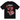 Stussy Rollers Tee Black baskets vue de face avec logo graphique sur la poitrine imprimé en blanc sur un t-shirt en coton noir