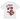 Stussy Rollers Tee White baskets vue de face, t-shirt blanc avec imprimé graphique noir de dés et logo Stussy sur la poitrine