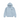 Stussy Basic Hoodie Slate baskets vue de face avec le logo classique Stüssy imprimé sur la poitrine et capuche ajustable en gris