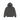 Stussy Basic Hoodie Pigment Dyed Black sweat à capuche en noir délavé avec logo Stüssy blanc imprimé sur la poitrine gauche
