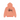 Stussy Basic Hoodie Pigment Dyed Sherbert sweat à capuche de couleur orange vue de face avec logo Stüssy blanc sur la poitrine et capuche