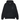 Stussy 8 Ball Hoodie Pigmeny Dyed Black baskets vue de face, mettant en avant le motif emblématique 8-ball imprimé en grand au dos en blanc