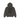 Stussy Stuck Link Hoodie Pigmeny Dyed Black baskets vue de face, présenté dans une teinte noire délavée avec logo Stussy sur la poitrine.