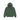 Stussy Stock Link Hoodie Pigment Dyed Pine baskets vue de face dans une teinte vert profond avec logo Stüssy blanc imprimé sur la poitrine