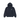 Stussy Tile Oval Hoodie Navy baskets vue de face d'un sweat à capuche bleu marine avec motif de carreaux blancs et logo Stüssy