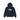 Stussy Tile Oval Hoodie Navy baskets vue de face du sweat à capuche bleu marine avec logo Tile Oval graphique imprimé sur la poitrine
