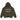 Fear of God Essentials Fleece Hoodie Military baskets vue de face avec capuche, logo imprimé sur la poitrine et coupe décontractée en vert kaki.