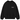 Fear of God Essentials Fleece Crewneck Black FW24 sweat-shirt en mélange de coton noir avec col rond et logo blanc sur la poitrine