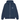 Stussy Basic Stussy Zip Hoodie Navy baskets vue de face avec capuche, fermeture éclair, bords côtelés et logo sur la poitrine