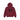 Stussy Basic Zip Hoodie Wine baskets vue frontale en coton bordeaux avec fermeture éclair intégrale et logo Stussy blanc sur la poitrine